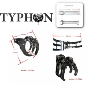 10-in-1 Mini Excavator Attachment Bundle – Essential Tools Combo Kit for Worksites – FREE Shipping