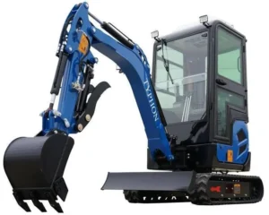 2025 4000 lb TYPHON TERROR XVII Cabin Mini Excavator Rubber Track with Kubota D902 Diesel Engine