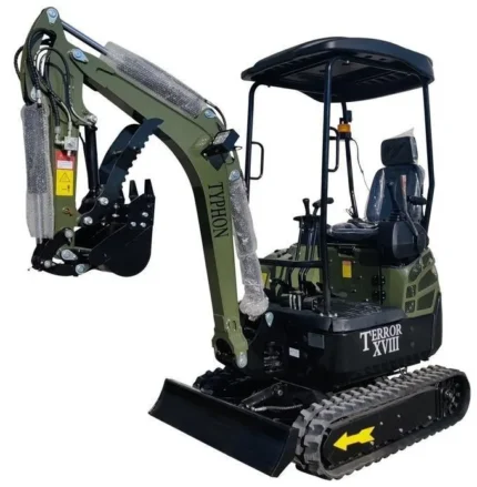 2025 4,000 lb TYPHON TERROR XVIII Mini Excavator – Kubota D902 Diesel Engine | EPA Certified