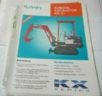 2025 New Mini Excavator Crawler EPA certified USA KUBOTA Diesel D902