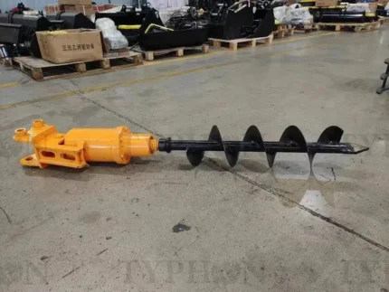 2.5 ton Excavator Attachment Hydraulic Earth Auger Post Hole Digger 8inch Dia