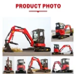 3.5 Ton Industrial Mini Excavator with 24HP kubota Engine & Enclosed Cab | HUAYEE HY35C + 12 Attachments FREE