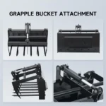 38″ Hydraulic Root Grapple Attachment For Mini Skid Steer Loader