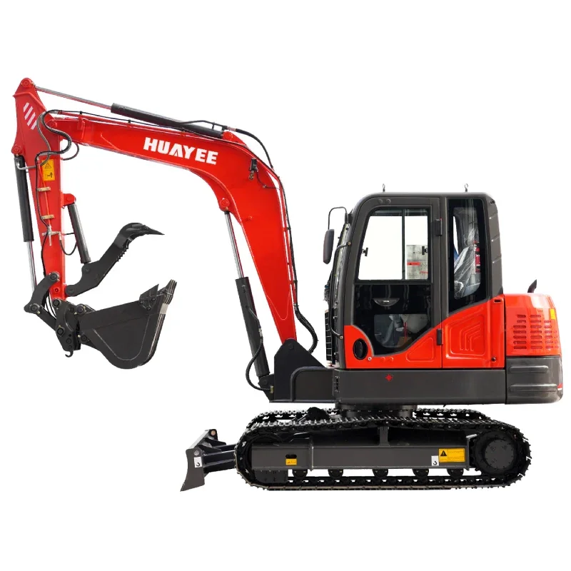6 Ton Industrial Mini Excavator with Yanmar Engine & Enclosed Cab | HUAYEE HY60C 6 Ton Industrial Mini Excavator with Yanmar Engine & Enclosed Cab | HUAYEE HY60C