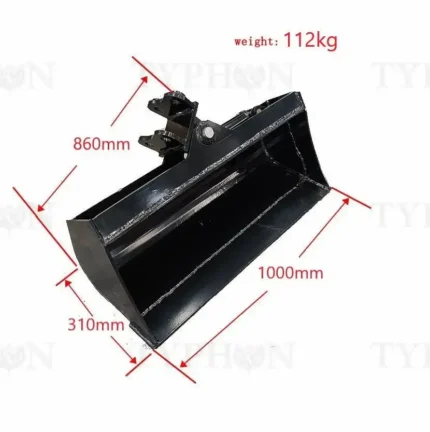 Excavator Attachment Tilt Bucket 39″ Hydraulic Tilting Bucket 1000mm Heavy Duty