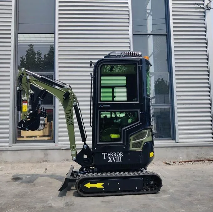 Green TYPHON TERROR XVIII Prestige 2 Ton Mini Excavator KUBOTA Diesel Engine USA Green TYPHON TERROR XVIII Prestige 2 Ton Mini Excavator KUBOTA Diesel Engine USA
