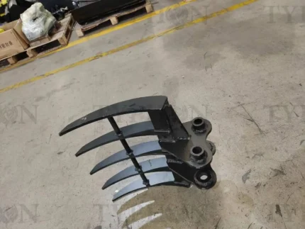 Mini Excavator Attachment Rake 22″ Wide TYPHON Attachments For 2-3.5 ton Diggers