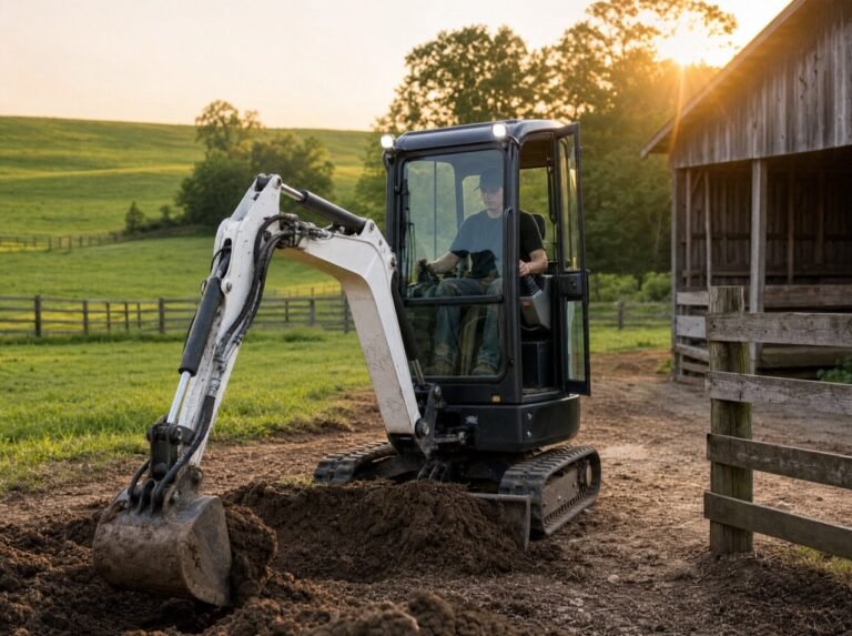 Mini Excavators for Farms and Ranches: A Practical Guide