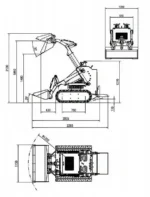 Skid Steer Loader Tracked 22.1 HP Honda EPA Gasoline Engine for Gardens, Farming