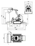 Skid Steer Loader Wheeled 22.1 HP Honda EPA Gasoline Engine for Gardens, Farming