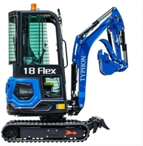 TYPHON 18 FLEX PRO 1.8 Ton Mini Excavator USA with 12 attachments