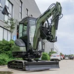 TYPHON TERROR XXV Diesel Mini Excavator 2.7 Ton, 25.1 hp Kubota D1105 RetractableTracks, AC Cabin