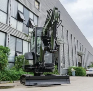 TYPHON TERROR XXV Diesel Mini Excavator 2.7 Ton, 25.1 hp Kubota D1105 RetractableTracks, AC Cabin