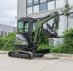 TYPHON TERROR XXV Diesel Mini Excavator 2.7 Ton, 25.1 hp Kubota D1105 RetractableTracks, AC Cabin