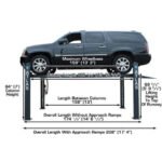 Atlas PREMIUM 408SL 4 Post Lift + RJ35 Sliding Jacks Combo - Image 7