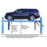Atlas 414 14,000 LB 4-Post Lift + RJ8 Jacks Combo - Image 2