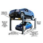 Atlas PREMIUM 408SL 4 Post Lift + RJ35 Sliding Jacks Combo - Image 2