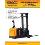 EKKO EK14 3300 lb Counterbalanced Walkie Stacker - Image 3