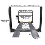 Atlas PREMIUM 408SL 4 Post Lift + RJ35 Sliding Jacks Combo - Image 8
