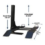 Tuxedo SP-6K-SS 6,000 lb Single Post Storage Lift - Image 4