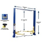Tuxedo TP9KSCX 9,000 lb Two Post Clear Floor - Symmetric - Image 2